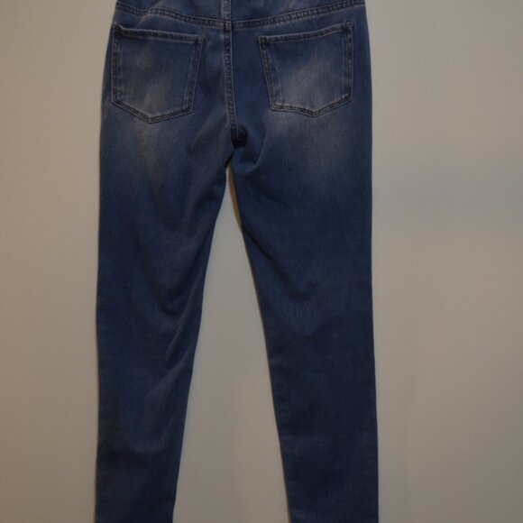 So Blue Jeans Stretch Elastic Belt No Fastener Cotton-Poly-Spand Girls Pants 12 - Picture 6 of 9